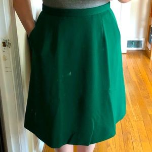 Vintage A-line skirt with unique lining